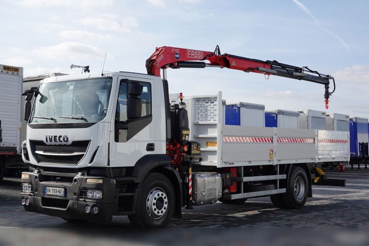 IVECO STRALIS  310 / 4x2 / SKRZYNIOWY- 7.1 M / HDS FASSI 110 - 7.9 M / MANUAL / EURO 6 zdjęcie 1