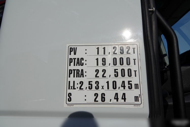 IVECO STRALIS  310 / 4x2 / SKRZYNIOWY- 7.1 M / HDS FASSI 110 - 7.9 M / MANUAL / EURO 6 zdjęcie 45