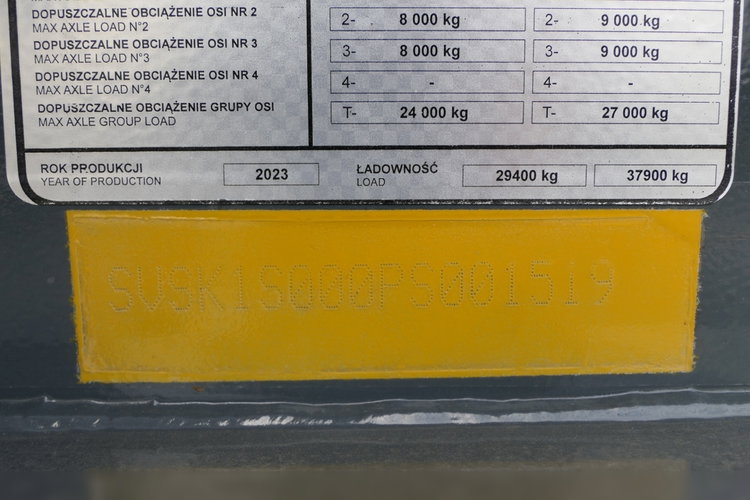 BODEX / WYWROTKA 45 M3 / FABRYCZNIE NOWA / KLAPO-DRZWI / SAF / DOSTĘPNA OD RĘKI zdjęcie 25