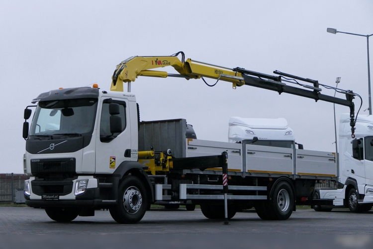 VOLVO FL 280 / 4X2 / SKRZYNIOWY - 7.25 M + HDS HYVA HB 150 / PILOT / ROTATOR / EURO 6 / zdjęcie 1