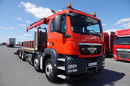 MAN TGS 35.360 / 8x2 / LAWETA + HDS HIAB 166 / OŚ PODNOSZONA / 4 OSIOWY / NAJAZDY HYDRAULICZNE / WCIĄGARKA zdjęcie 12