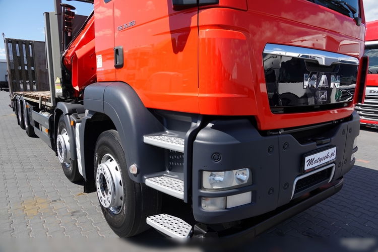 MAN TGS 35.360 / 8x2 / LAWETA + HDS HIAB 166 / OŚ PODNOSZONA / 4 OSIOWY / NAJAZDY HYDRAULICZNE / WCIĄGARKA zdjęcie 20