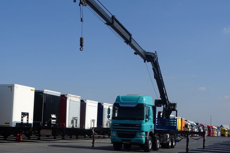 DAF CF 85.460 / 8X4 / PLATFORMA - 7.8 M + HDS MKG HMK 401 / DŹWIG / STEROWANIE RADIOWE / SIODEŁKO / MANUAL / Z NIEMIEC / zdjęcie 11