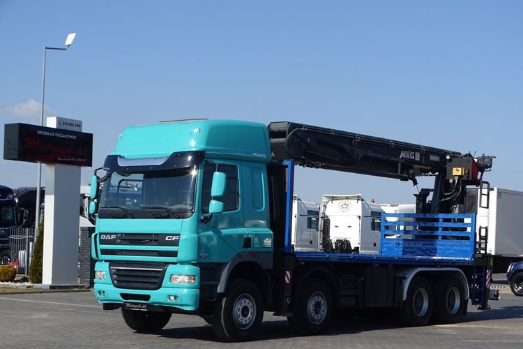 DAF CF 85.460 / 8X4 / PLATFORMA - 7.8 M + HDS MKG HMK 401 / DŹWIG / STEROWANIE RADIOWE / SIODEŁKO / MANUAL / Z NIEMIEC / zdjęcie 13