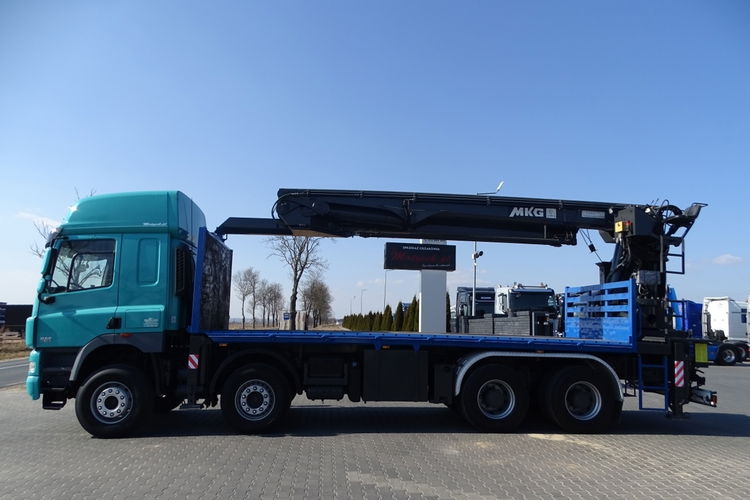 DAF CF 85.460 / 8X4 / PLATFORMA - 7.8 M + HDS MKG HMK 401 / DŹWIG / STEROWANIE RADIOWE / SIODEŁKO / MANUAL / Z NIEMIEC / zdjęcie 15