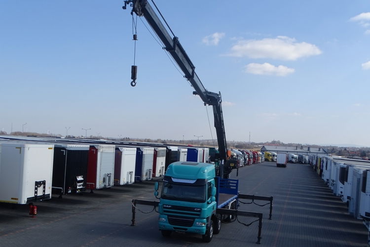 DAF CF 85.460 / 8X4 / PLATFORMA - 7.8 M + HDS MKG HMK 401 / DŹWIG / STEROWANIE RADIOWE / SIODEŁKO / MANUAL / Z NIEMIEC / zdjęcie 1