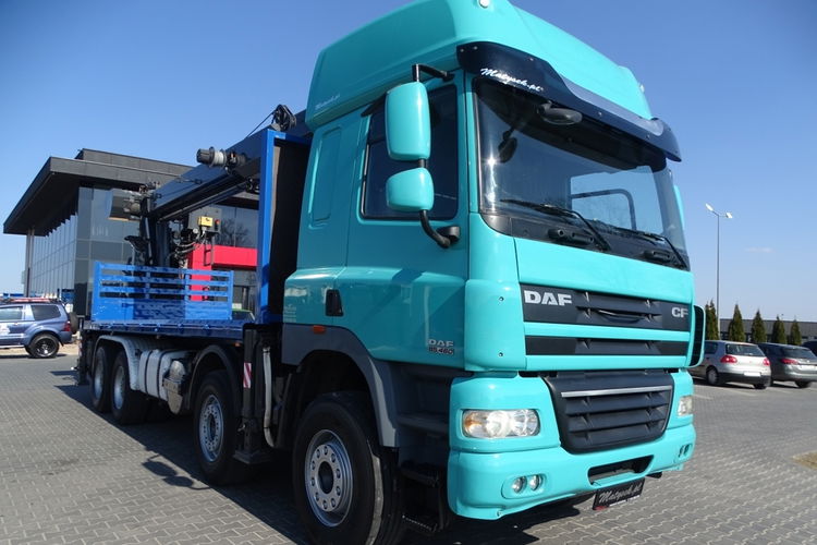 DAF CF 85.460 / 8X4 / PLATFORMA - 7.8 M + HDS MKG HMK 401 / DŹWIG / STEROWANIE RADIOWE / SIODEŁKO / MANUAL / Z NIEMIEC / zdjęcie 22