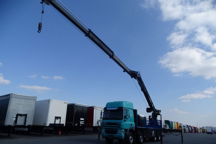 DAF CF 85.460 / 8X4 / PLATFORMA - 7.8 M + HDS MKG HMK 401 / DŹWIG / STEROWANIE RADIOWE / SIODEŁKO / MANUAL / Z NIEMIEC / zdjęcie 2