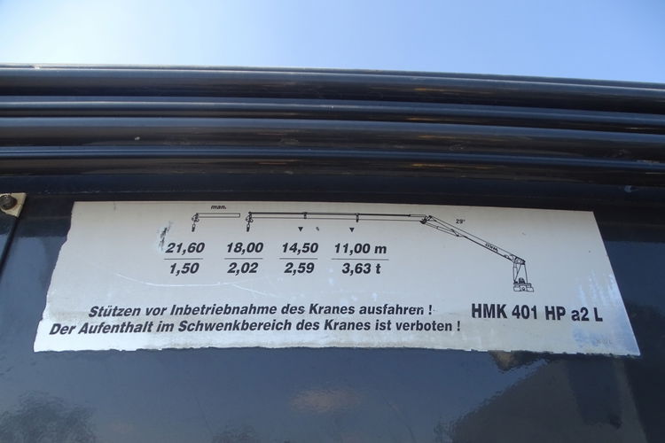 DAF CF 85.460 / 8X4 / PLATFORMA - 7.8 M + HDS MKG HMK 401 / DŹWIG / STEROWANIE RADIOWE / SIODEŁKO / MANUAL / Z NIEMIEC / zdjęcie 41