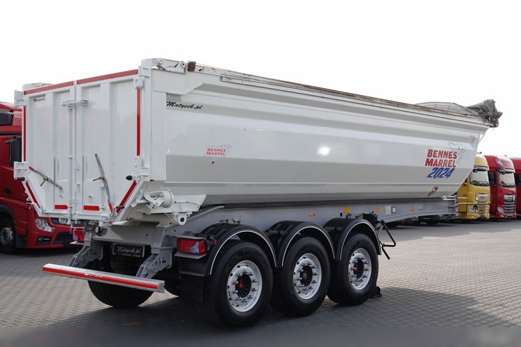 BENALU WYWROTKA 27 m3 / STALOWA / RYNNA WANNA HP / oś podnoszona / osie SAF / 2018 ROK / 5800 kg  zdjęcie 10