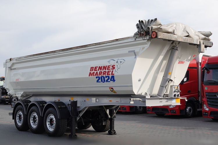 BENALU WYWROTKA 27 m3 / STALOWA / RYNNA WANNA HP / oś podnoszona / osie SAF / 2018 ROK / 5800 kg  zdjęcie 13