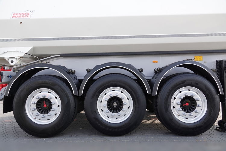 BENALU WYWROTKA 27 m3 / STALOWA / RYNNA WANNA HP / oś podnoszona / osie SAF / 2018 ROK / 5800 kg  zdjęcie 15