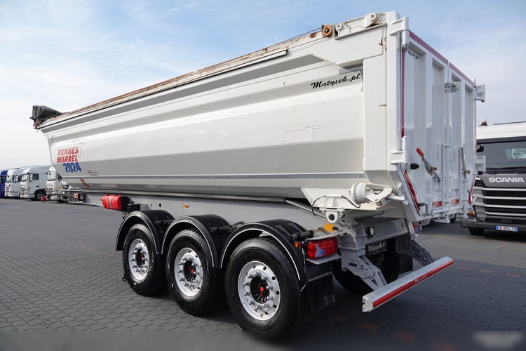 BENALU WYWROTKA 27 m3 / STALOWA / RYNNA WANNA HP / oś podnoszona / osie SAF / 2018 ROK / 5800 kg  zdjęcie 5