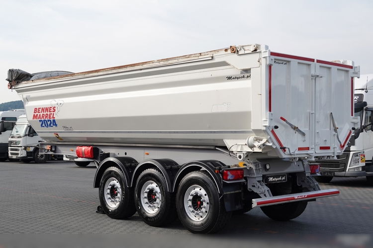 BENALU WYWROTKA 27 m3 / STALOWA / RYNNA WANNA HP / oś podnoszona / osie SAF / 2018 ROK / 5800 kg  zdjęcie 6