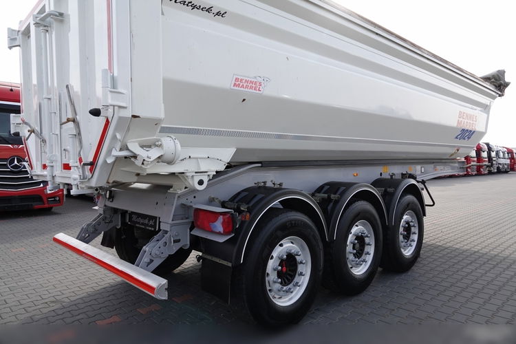 BENALU WYWROTKA 27 m3 / STALOWA / RYNNA WANNA HP / oś podnoszona / osie SAF / 2018 ROK / 5800 kg  zdjęcie 8