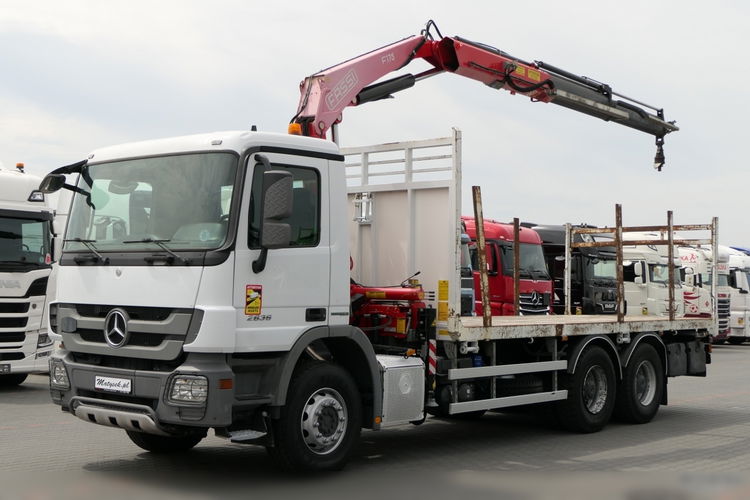 Mercedes ACTROS 2636 / 6x4 / SKRZYNIA 6, 5 M + HDS FASSI 175 / HDS ZA KABINĄ / STEROWANIE RADIOWE / MANUAL / EURO 5 EEV zdjęcie 1