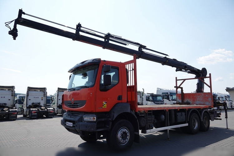 Renault KERAX 430 / 6X4 / SKRZYNIOWY 6.6 M + HDS HIAB XS 211 - 4 WYSIEG 12.6 M / STEROWANIE RADIOWE /  zdjęcie 2