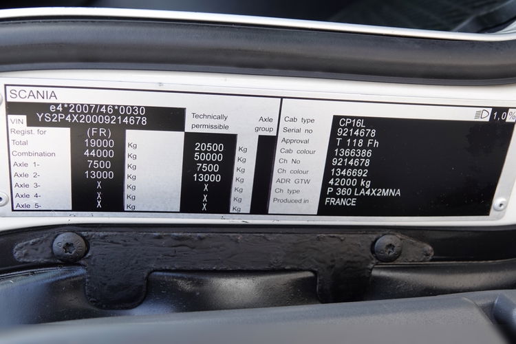 Scania P 360 / NISKA KABINA / PEŁNY ADR / DZIENNA KABINA / 2016 ROK / 245 TYS. KM. / EURO 6 zdjęcie 34