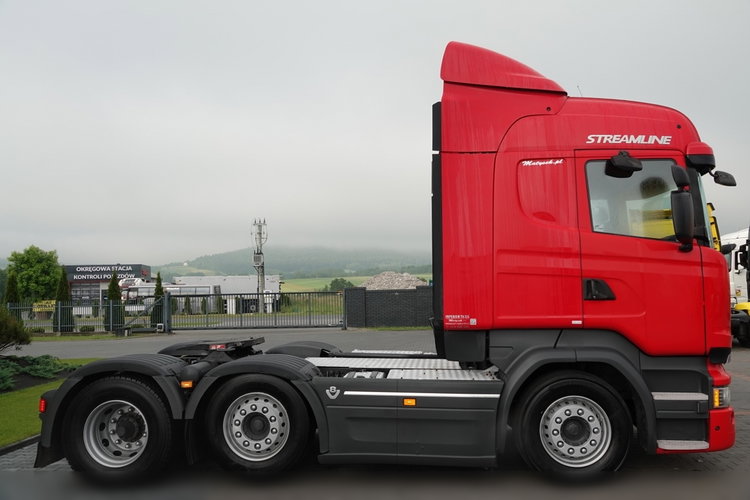 Scania R 520 / V8 / 6x2 / PUSHER / OS PODNOSZONA i SKRĘTNA / 3 osiowy Ciągnik / EURO 6 / PO KONTRAKCIE SERWISOWYM zdjęcie 10