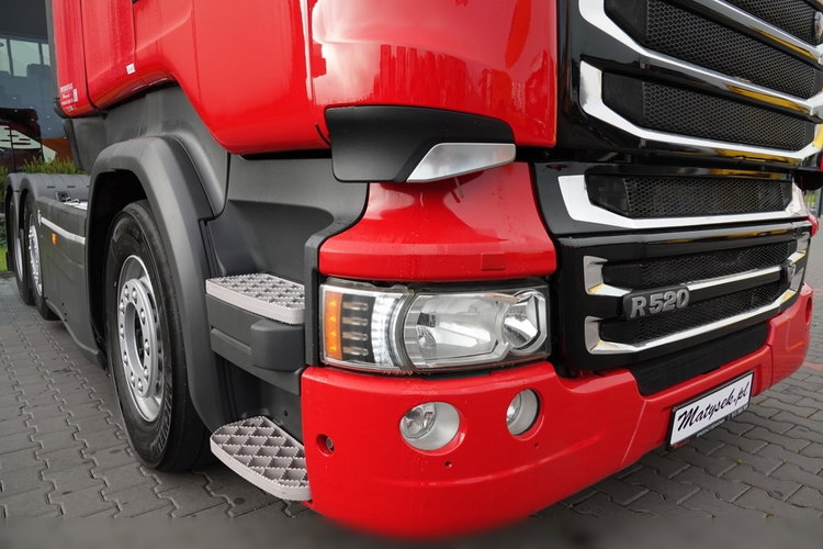 Scania R 520 / V8 / 6x2 / PUSHER / OS PODNOSZONA i SKRĘTNA / 3 osiowy Ciągnik / EURO 6 / PO KONTRAKCIE SERWISOWYM zdjęcie 11