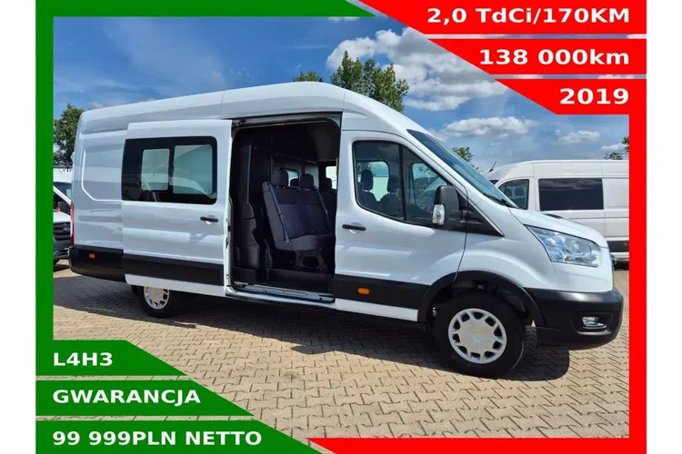 Ford Transit L4H3 99999zł NETTO Brygadówka 6 osób 2.0 TdCi/170KM zdjęcie 1