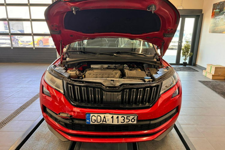 Skoda Kodiaq 2.0tsi 4x4 Sport -line doposażona wersja Polski salon 1 wl niska napr zdjęcie 9