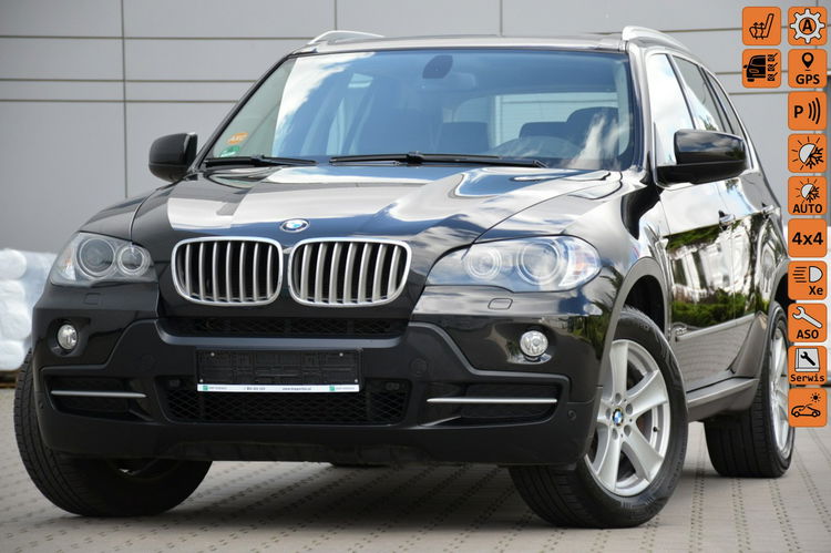 BMW X5 3.0sD 286KM Czarna Serwis Bi-xenon Panorama Skóra Navi Pamięci zdjęcie 1