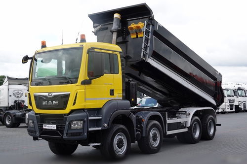 MAN TGS 41.460 / 8X8 / WYWROTKA TYLNOZSYPOWA / UAL / HARDOX / KH-KIPPER / 2017 ROK / PO KONTRAKCIE SERWISOWYM