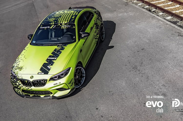 M2 BMW COMPETITION 550KM 720NM YELLOW-MATT EVOCLUB PROJECT zdjęcie 2