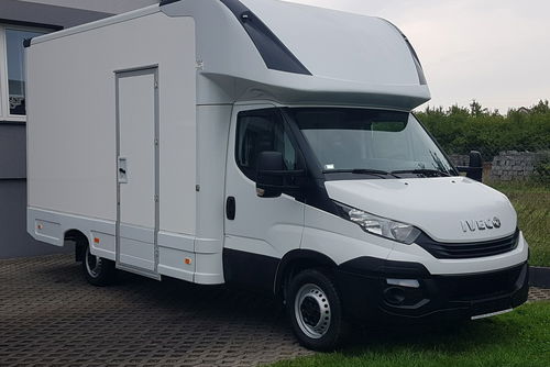 Iveco Daily KONTENER NISKOPODŁOGOWY 4.31x2.24x2.43 SKLEP KAMPER KLIMA FOODTRUCK