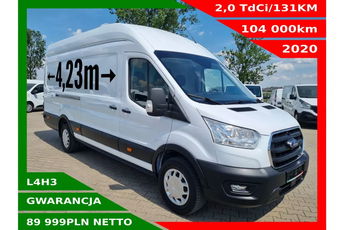 Ford Transit L4H3 89999zł NETTO 2.0 TdCi/131KM