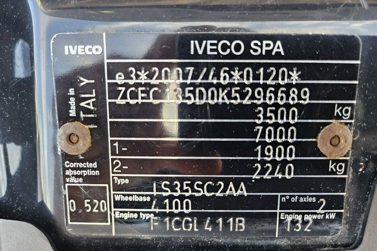 Iveco Daily 35S18 9-osobowy 3.0/180KM Maxi L4H2 zdjęcie 16