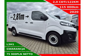 Opel Vivaro L3H1 75900zł NETTO ExtraLong 2.0CDTi/122KM