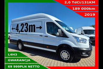 Ford Transit Lift L4H3 69999zł NETTO 2.0TdCi/131KM