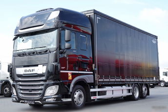 DAF XF 480 / 6x2 / 60m3 / FIRANKA 7.7 m / SOLÓWKA / OŚ PODNOSZONA / KLIMA POSTOJOWA / 2021 ROK / PO ZŁOTYM KONTRAKCIE SERWISOWYM