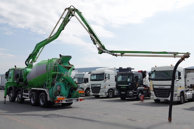 Mercedes ACTROS 3241 / POMPOGRUSZKA / BETONIARKA + POMPA PUTZMEISTER 21 M / EURO 5 / STEROWANIE RADIOWE  zdjęcie 5