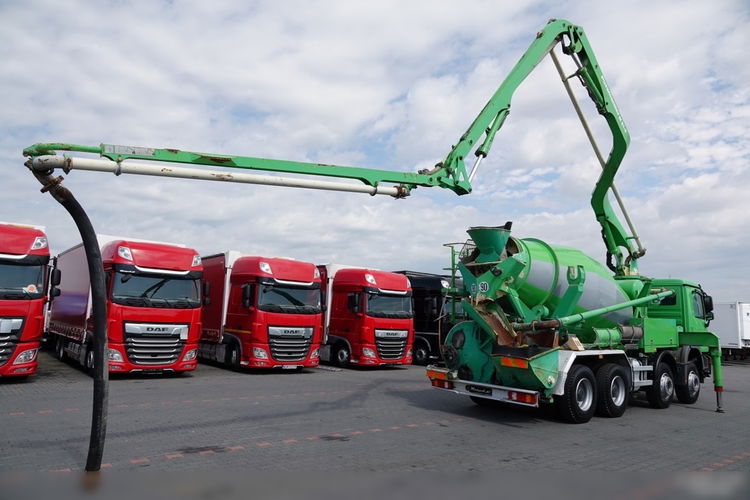 Mercedes ACTROS 3241 / POMPOGRUSZKA / BETONIARKA + POMPA PUTZMEISTER 21 M / EURO 5 / STEROWANIE RADIOWE  zdjęcie 6