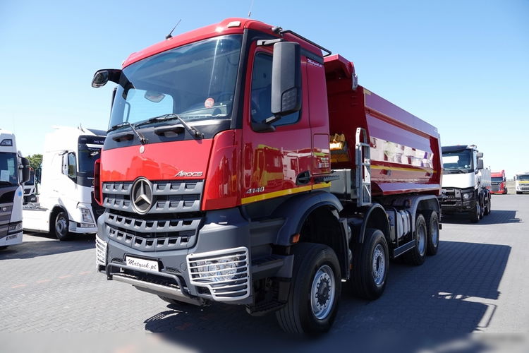 MERCEDES AROCS 4140 / 8x6 / TYLNOZSYP / MEILLER KIPPER / EURO 6 / OPONY 100 %  zdjęcie 9