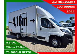 Peugeot Boxer Kontener 8 ePAL 79900zł NETTO 2.2HDi/165KM