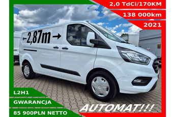 Ford Transit Custom Long 85900zł NETTO 2.0TdCi/170KM