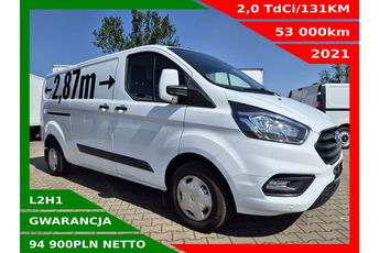 Ford Transit Custom Long 94900zł NETTO 2.0 TdCi/131KM