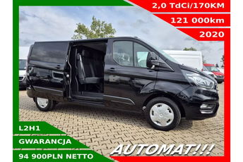 Ford Transit Custom Long 94900zł NETTO Brygadówka 6 osób 2.0 TdCi/170KM