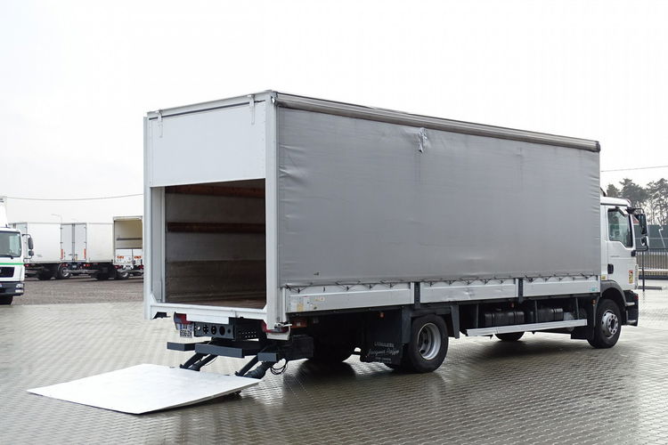 MAN TGM 15.250 Burto Firanka Sprowadzony DMC 15 TON , Klimatyzacja , Blokada Mostu , Winda 1500 kg , Poduszki zdjęcie 3
