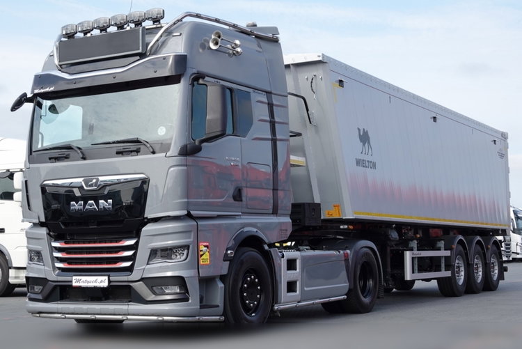 MAN TGX 510 / RETARDER / INDIVIDUAL / + WYWROTKA WIELTON 55m3 FABRYCZNIE NOWA zdjęcie 1