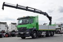 Mercedes AROCS 2636 / 6x4 / 6x2 / 4x4 / SKRZYNIOWY - 6.2 m / + HDS HIAB 192 E-4-wysów 13 m / OŚ SKRĘTNA i PODNOSZONA / EURO 6 zdjęcie 1