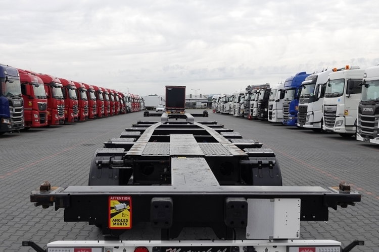 KRONE / NACZEPA PODKONTENEROWA / NOWA / 2023 ROK / ROZSUWANY TYŁ / DO WSZYSTKICH KONTENERÓW / OŚ PODNOSZONA / zdjęcie 6