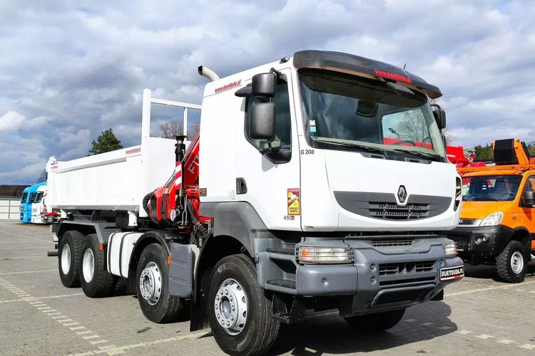 Renault Kerax 32.450DXI 8x4 HDS Fassi F170A.23 + WYWROTKA HYDROBURTA zdjęcie 3