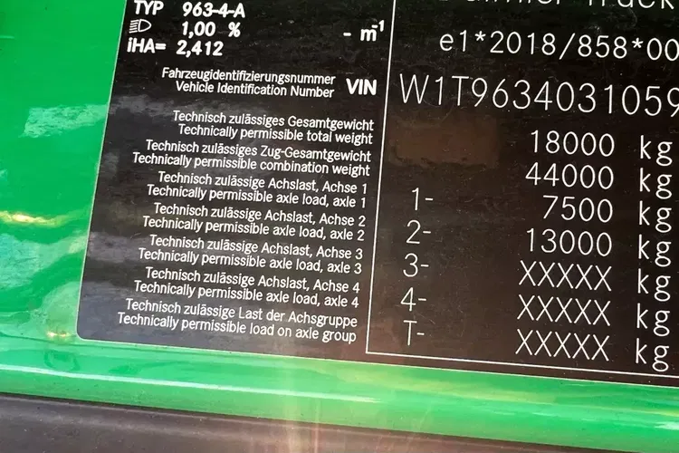 Mercedes ACTROS prokontraktowy zdjęcie 20
