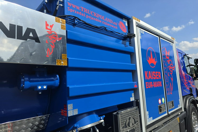 Scania EUR-MARK PL8 Ładowarka próżniowa ssąco-nadmuchowa KAISER koparka ssąca substancje sypkie odkurzacz WUKO Saugbagger zdjęcie 23
