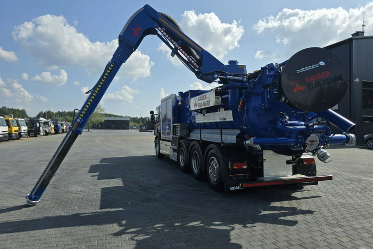 Scania EUR-MARK PL8 Ładowarka próżniowa ssąco-nadmuchowa KAISER koparka ssąca substancje sypkie odkurzacz WUKO Saugbagger zdjęcie 31
